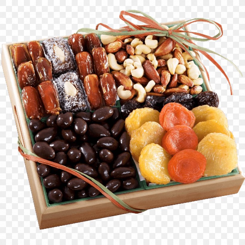 Dried Fruit Food Gift Baskets Chocolate Nut, PNG, 1000x1000px, Dried Fruit, Basket, Candy, Chocolate, Chocolate Bar Download Free
