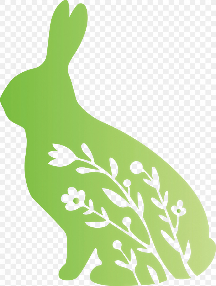 Floral Bunny Floral Rabbit Easter Day, PNG, 2270x3000px, Floral Bunny, Easter Day, Floral Rabbit, Leaf, Plant Download Free