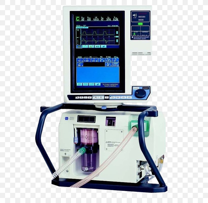 Medical Ventilator Puritan Bennett Enremed Non-invasive Ventilation Medical Equipment, PNG, 574x800px, Medical Ventilator, Breathing, Continuous Positive Airway Pressure, Covidien Ltd, Display Device Download Free