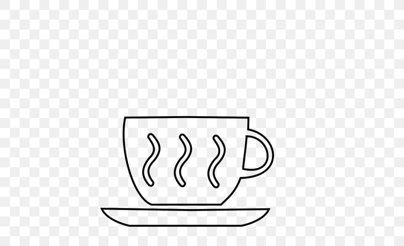 Coffee Drawing Clip Art, PNG, 500x500px, Coffee, Area, Black, Black And White, Cup Download Free