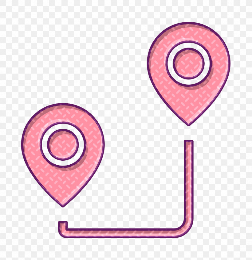 Route Icon Start Icon Navigation Icon, PNG, 1090x1128px, Route Icon, Circle, Heart, Navigation Icon, Pink Download Free
