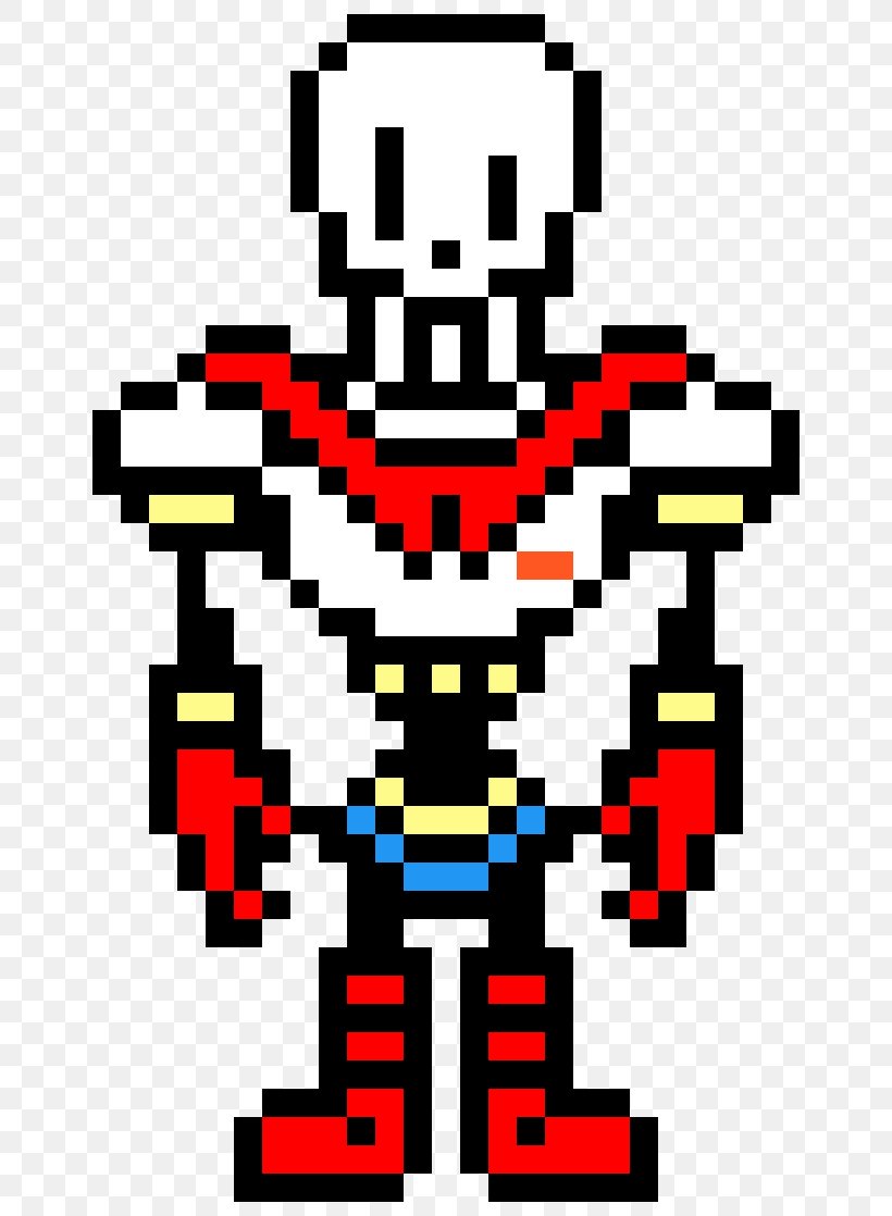 Undertale Sprite Pixel Art Papyrus Bead, PNG, 676x1118px, Undertale, Area, Art, Bead, Beadwork Download Free