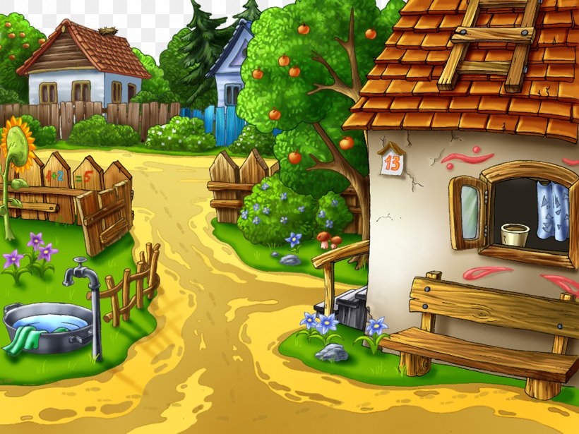 Village Animation Cartoon Desktop Wallpaper Wallpaper, PNG, 2400x1800px,  Village, Animated Cartoon, Animation, Biome, Cartoon Download Free