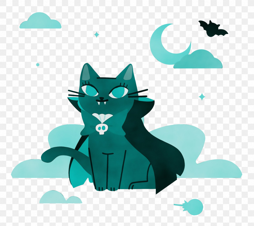 Cat Whiskers Small Tail, PNG, 2500x2230px, Spooky Halloween, Cartoon, Cat, Character, Microsoft Azure Download Free