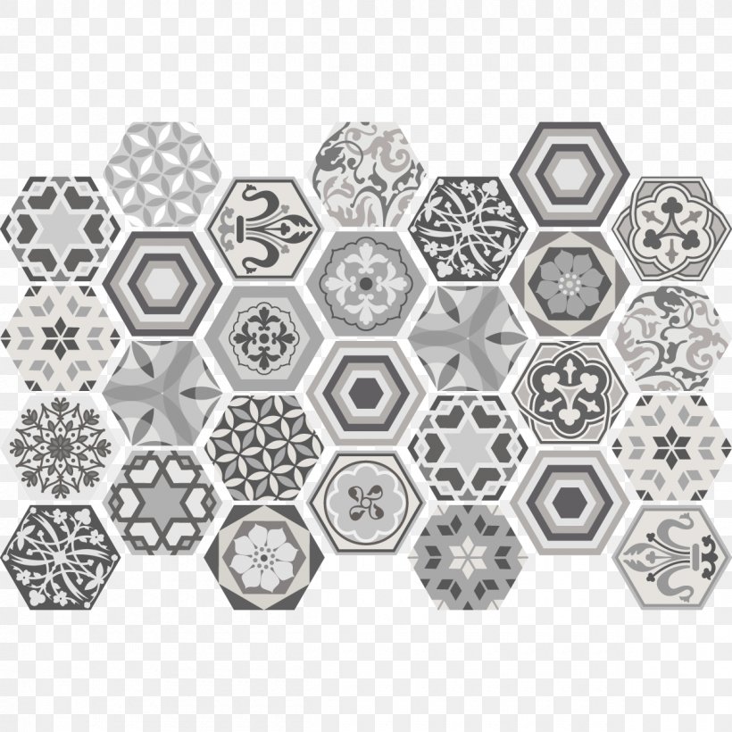 Cement Tile Carrelage Sticker Bathroom, PNG, 1200x1200px, Cement Tile, Adhesive, Area, Bathroom, Black And White Download Free