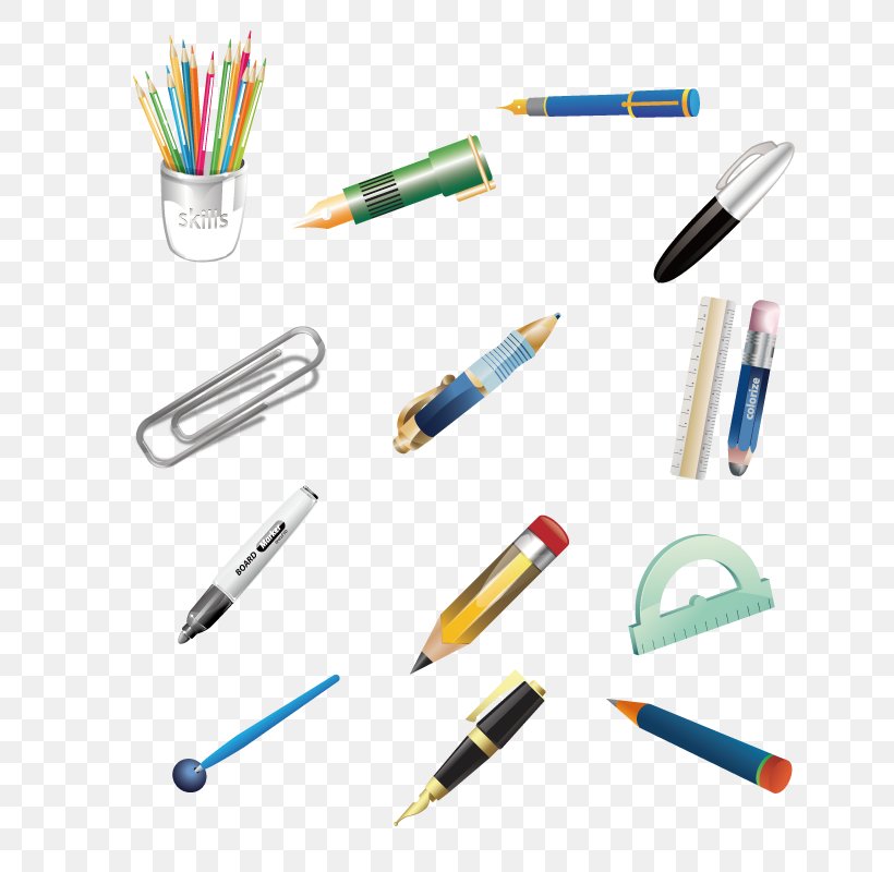 Pen Office Supplies Clip Art, PNG, 800x800px, Pen, Brand, Business, Estudante, Material Download Free