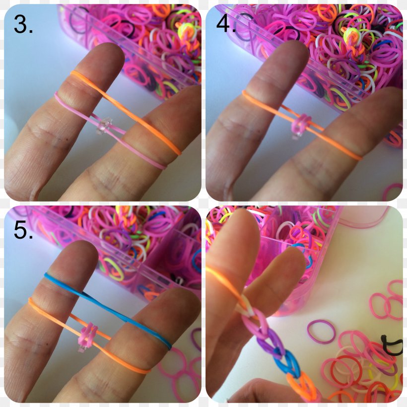 Rainbow Loom Rubber Bands Bracelet How-to, PNG, 2000x2000px, Watercolor, Cartoon, Flower, Frame, Heart Download Free
