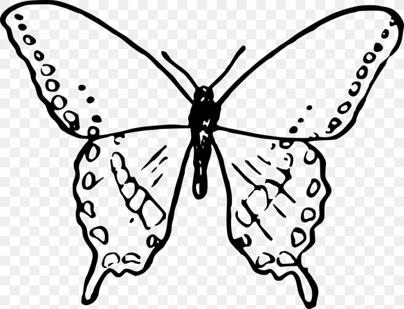 Butterfly Insect Drawing Clip Art Coloring Book, PNG, 1000x767px, Butterfly, Arthropod, Birdwing, Blackandwhite, Bombycidae Download Free