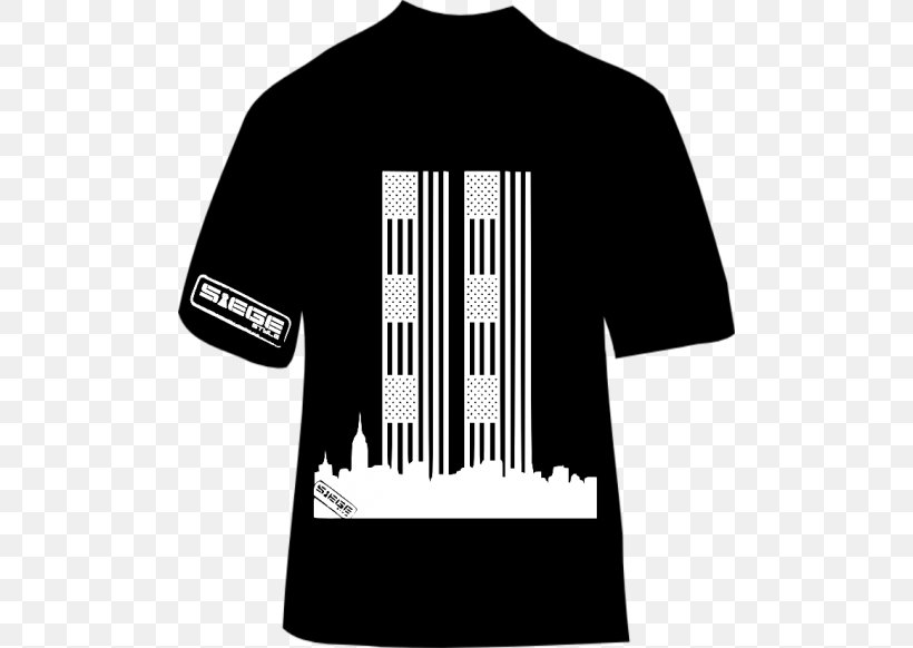 T-shirt Jersey World Trade Center Tower Logo, PNG, 500x582px, Tshirt, Black, Black And White, Brand, Jersey Download Free
