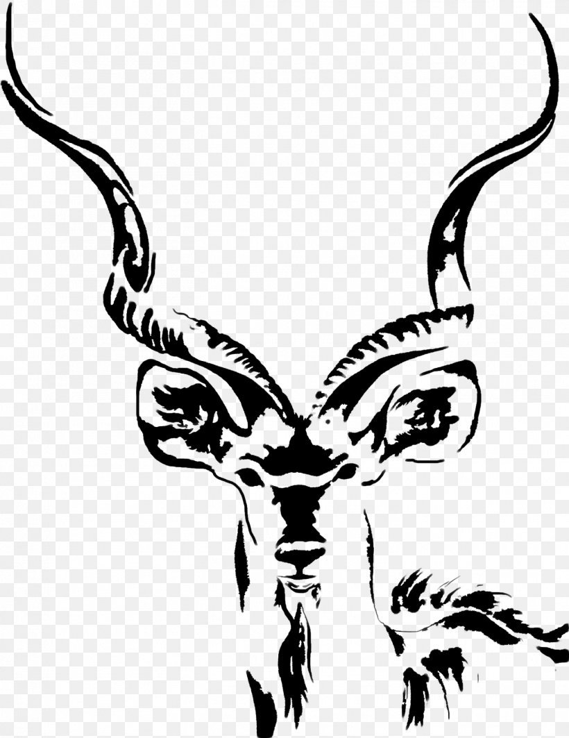 Greater Kudu Drawing African Wild Dog Antelope, PNG, 1456x1889px, Kudu, African Wild Dog, Antelope, Antler, Art Download Free