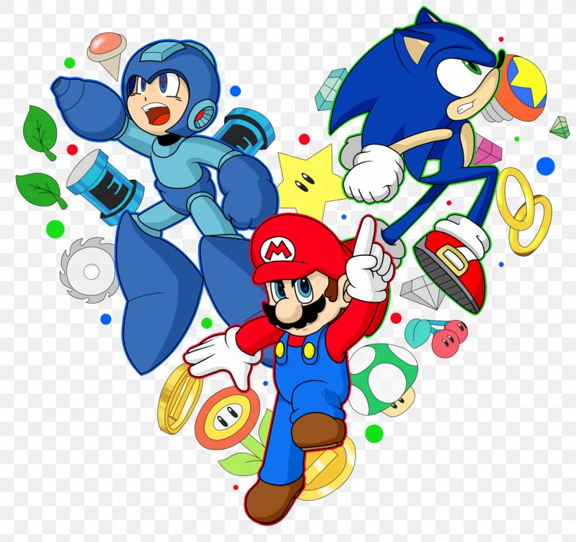 Mario & Sonic At The Olympic Games Mario Bros. Pac-Man Super Mario Galaxy, PNG, 1600x1506px, Mario Sonic At The Olympic Games, Area, Art, Artwork, Cartoon Download Free