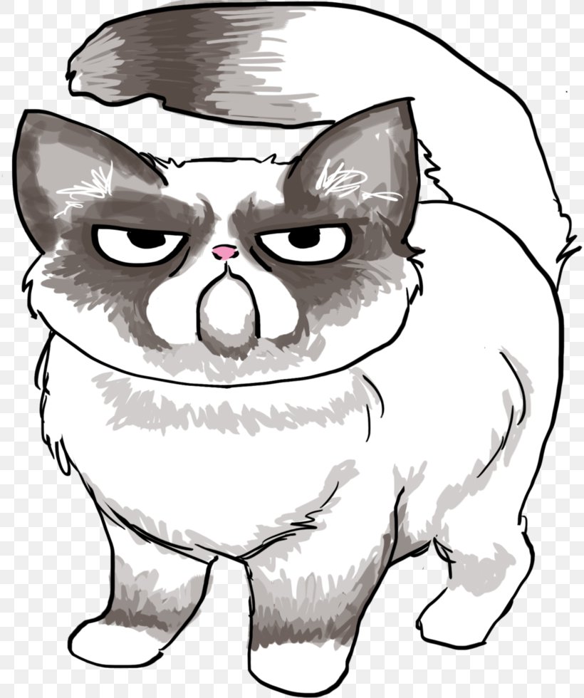 Grumpy Cat Line Art Drawing, PNG, 816x980px, Watercolor, Cartoon, Flower, Frame, Heart Download Free