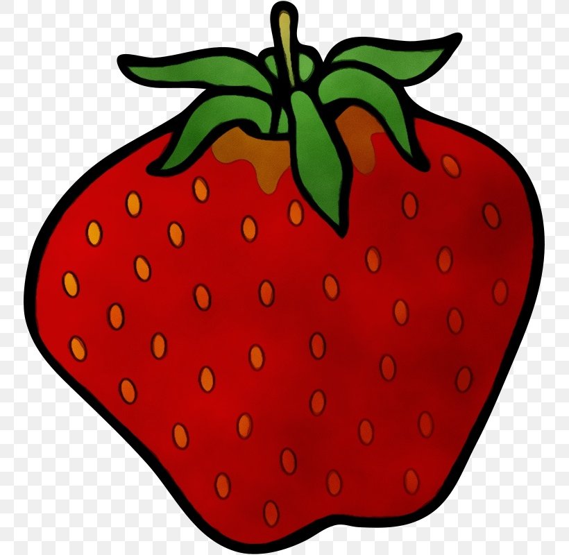 Strawberry, PNG, 753x800px, Watercolor, Food, Fruit, Leaf, Paint Download Free