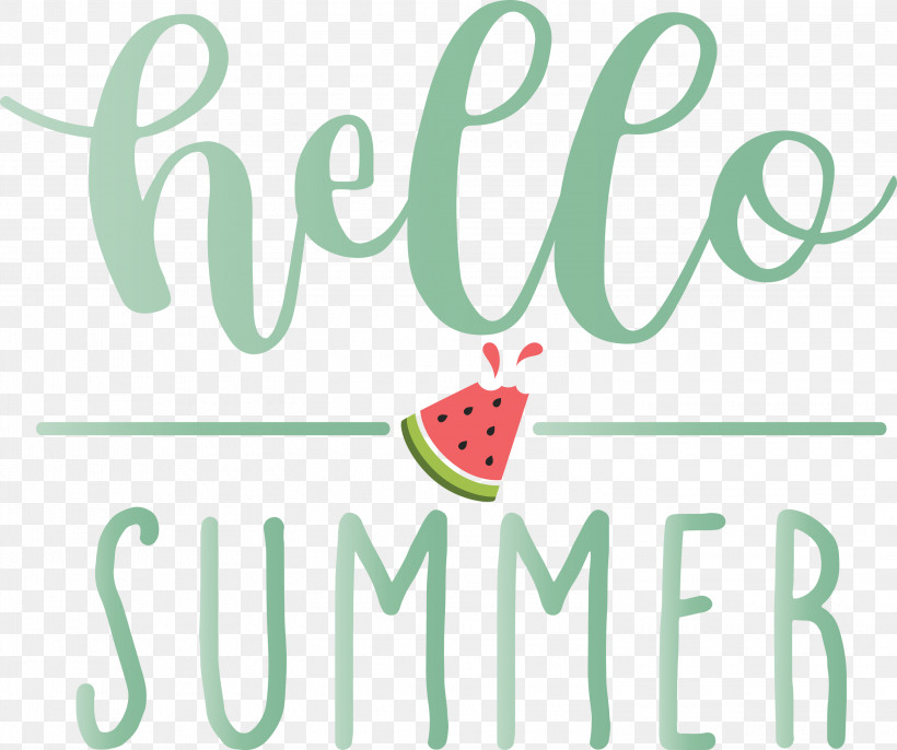 Hello Summer, PNG, 3000x2510px, Hello Summer, Area, Green, Happiness, Line Download Free