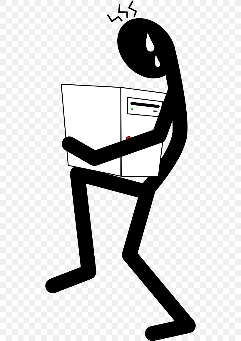 Personal Computer Computer Monitors Clip Art, PNG, 512x1160px, Computer, Area, Artwork, Black And White, Computer Hardware Download Free