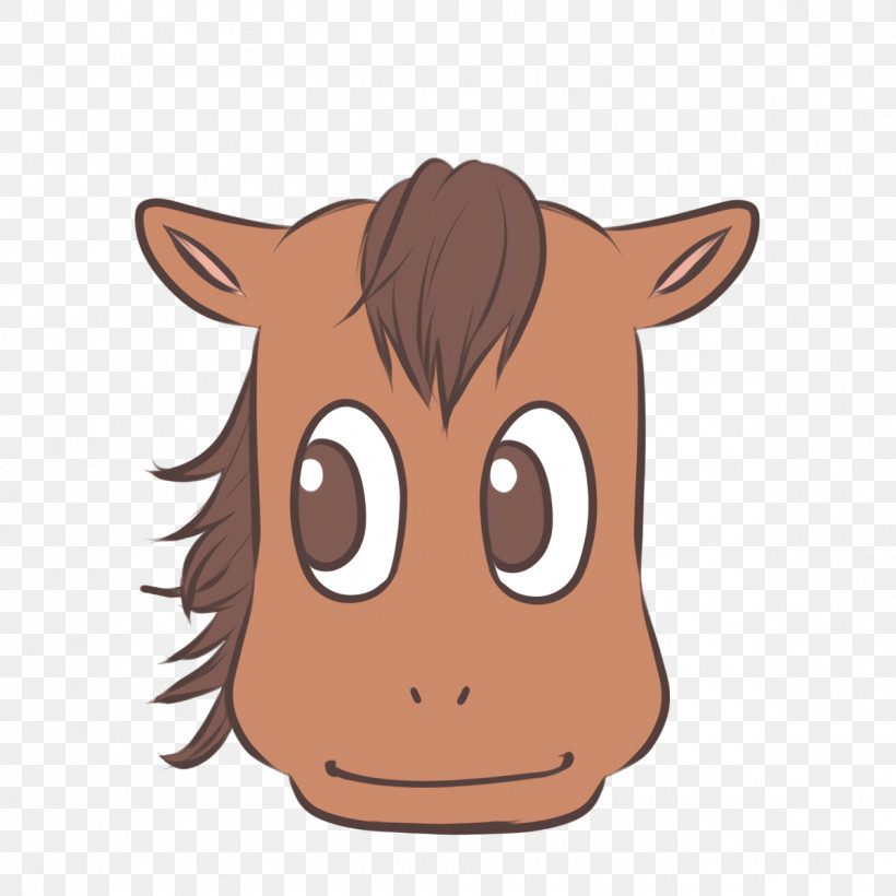Whiskers Horse Cat Snout Dog, PNG, 1200x1200px, Cartoon Horse, Cat, Character, Cute Horse, Dog Download Free