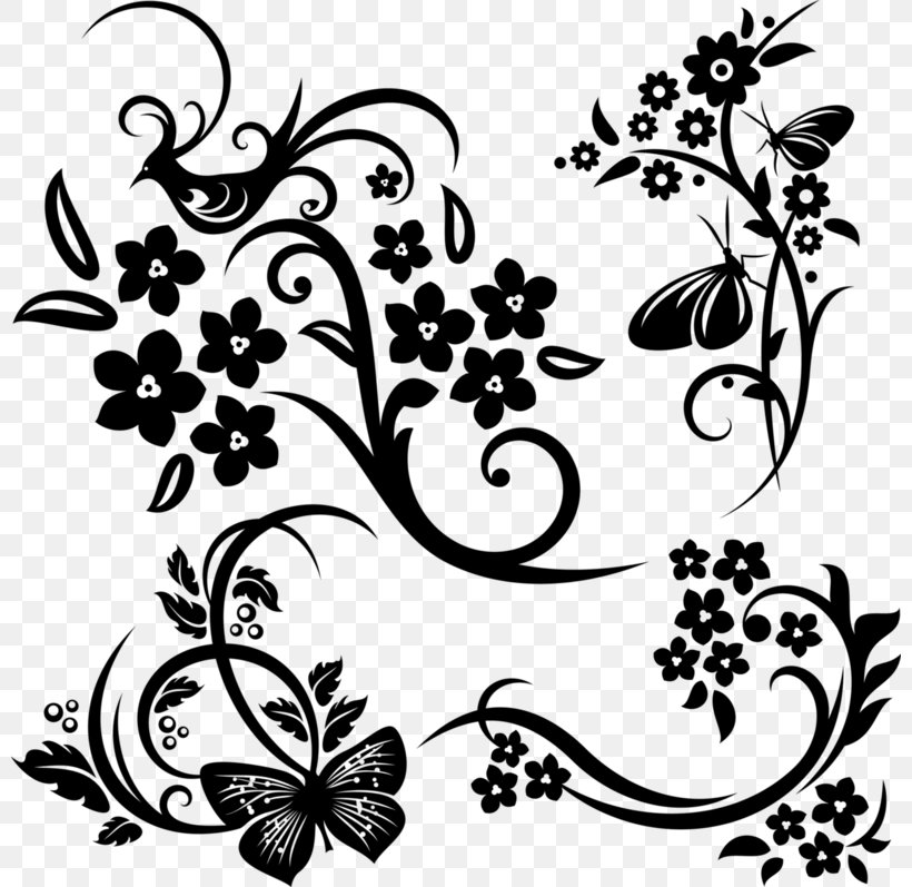 Floral Design Visual Design Elements And Principles, PNG, 800x797px, Floral Design, Art, Artwork, Black, Black And White Download Free