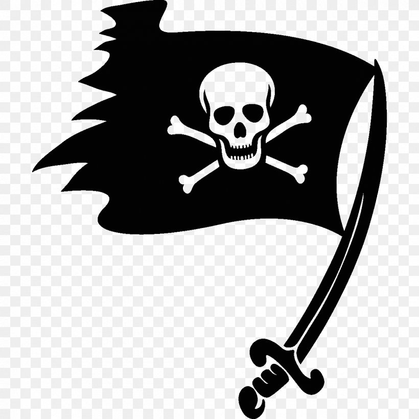 Jolly Roger Golden Age Of Piracy Skull And Crossbones Flag, PNG, 1200x1200px, Jolly Roger, Automotive Decal, Black Pearl, Blackandwhite, Bone Download Free