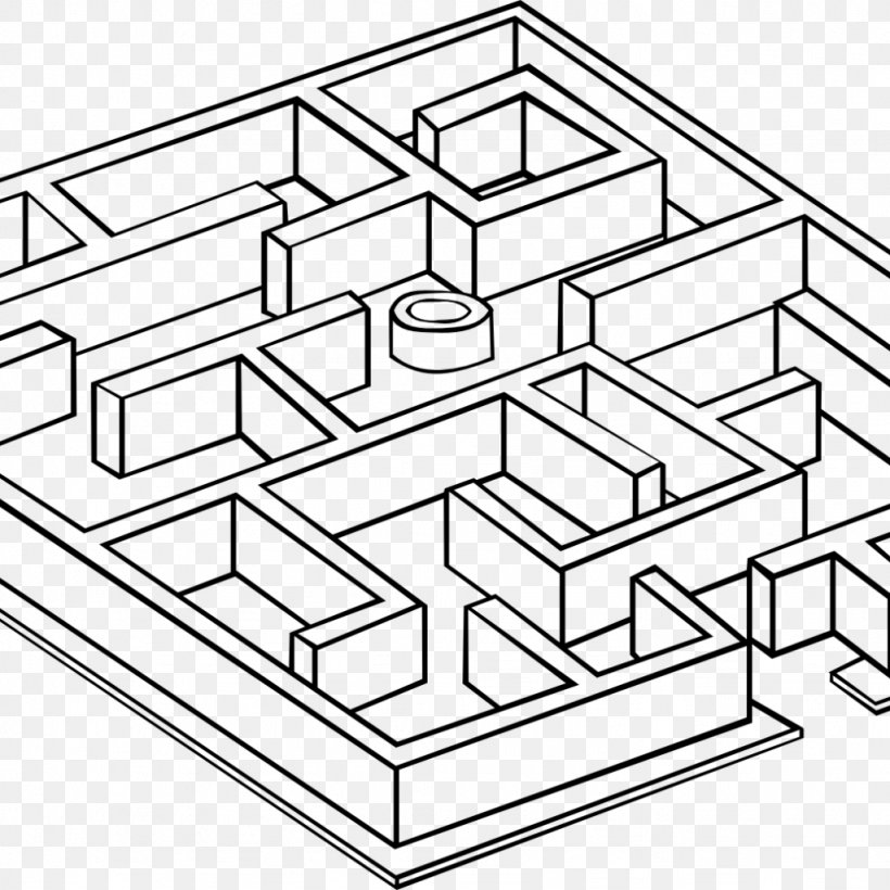 Maze Line Art, PNG, 1024x1024px, Maze, Diagram, Drawing, Labyrinth, Labyrinth Puzzle Download Free
