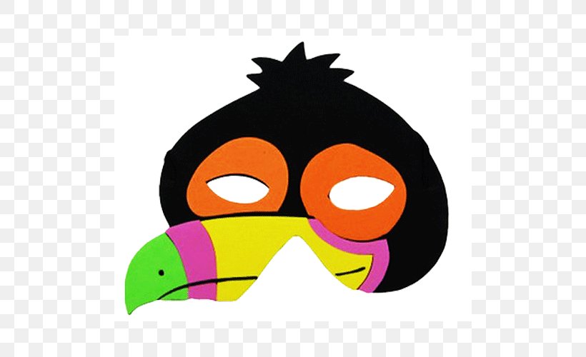 Mask Crow Costume Party Toy Clip Art, PNG, 500x500px, Mask, Animal, Beak, Big Mouth Bird, Cartoon Download Free