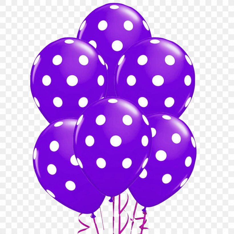 Polka Dot Balloons Polka Dot Balloons Polka Dot Latex Balloons Party, PNG, 1000x1000px, Balloon, Birthday, Latex Balloons, Magenta, Party Download Free
