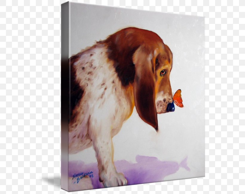 Basset Hound Dog Breed Puppy Beagle Art, PNG, 566x650px, Watercolor, Cartoon, Flower, Frame, Heart Download Free