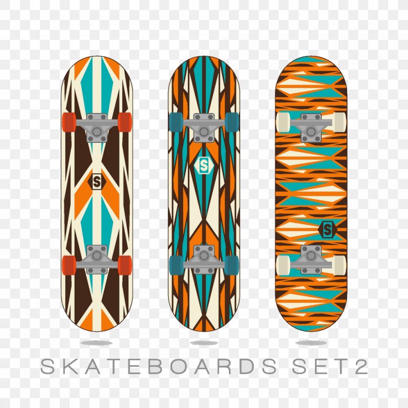 Skateboard Illustration, PNG, 1000x1000px, Skateboarding, Cartoon, Designer, Extreme Sport, Orange Download Free