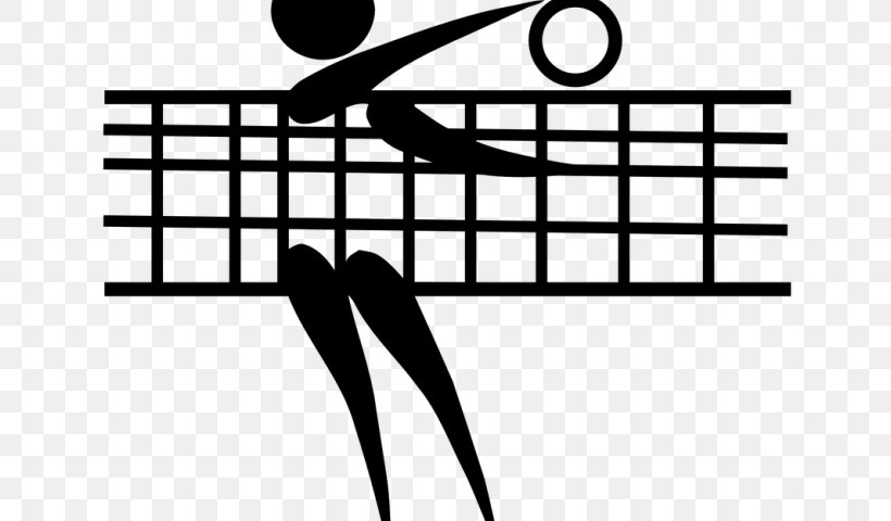 Beach Volleyball Sports Clip Art, PNG, 640x480px, Volleyball, Ball, Ball Game, Beach Volleyball, Blackandwhite Download Free