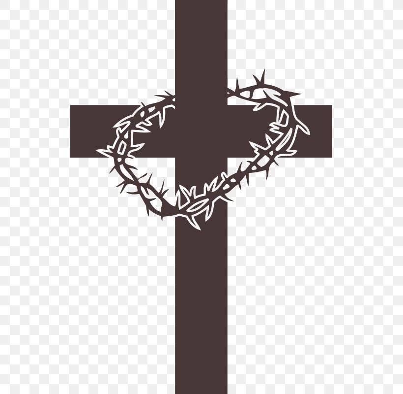 Crown Of Thorns Christian Cross Cross And Crown Christianity Clip Art, PNG, 533x800px, Crown Of Thorns, Black And White, Christian Cross, Christian Symbolism, Christianity Download Free