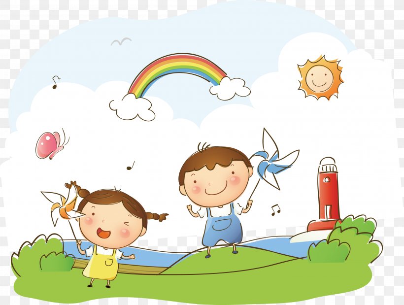 Paper Child Cartoon Illustration, PNG, 2916x2203px, Paper, Area, Art, Cartoon, Child Download Free