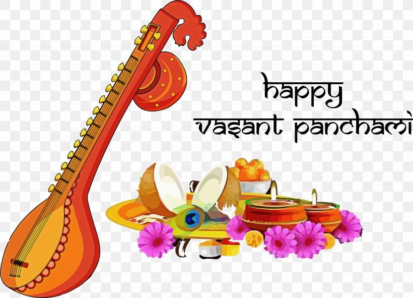 Vasant Panchami Basant Panchami Saraswati Puja, PNG, 3000x2163px, Vasant Panchami, Animal Figure, Basant Panchami, Folk Instrument, Indian Musical Instruments Download Free