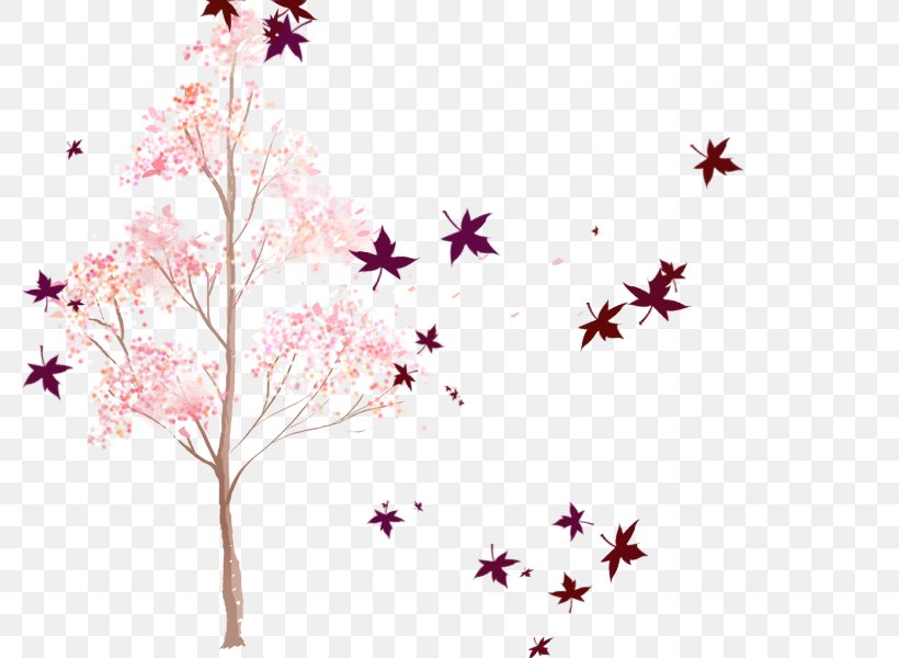Hand-painted Pink Trees, PNG, 800x600px, Pink, Blossom, Branch, Cherry Blossom, Concepteur Download Free