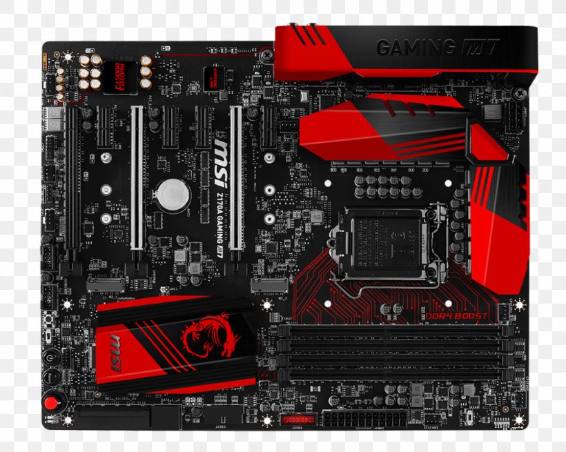 Intel LGA 1151 Motherboard MSI Z170A GAMING M7 DDR4 SDRAM, PNG, 1024x819px, Intel, Atx, Computer, Computer Accessory, Computer Case Download Free