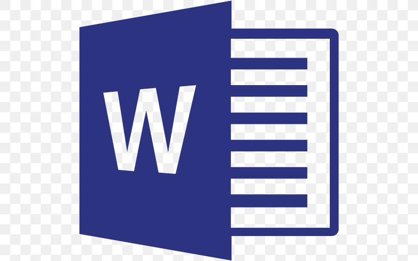 Microsoft Word Microsoft Office 2016 Microsoft Excel, PNG, 512x512px, Microsoft Word, Area, Blue, Brand, Computer Software Download Free