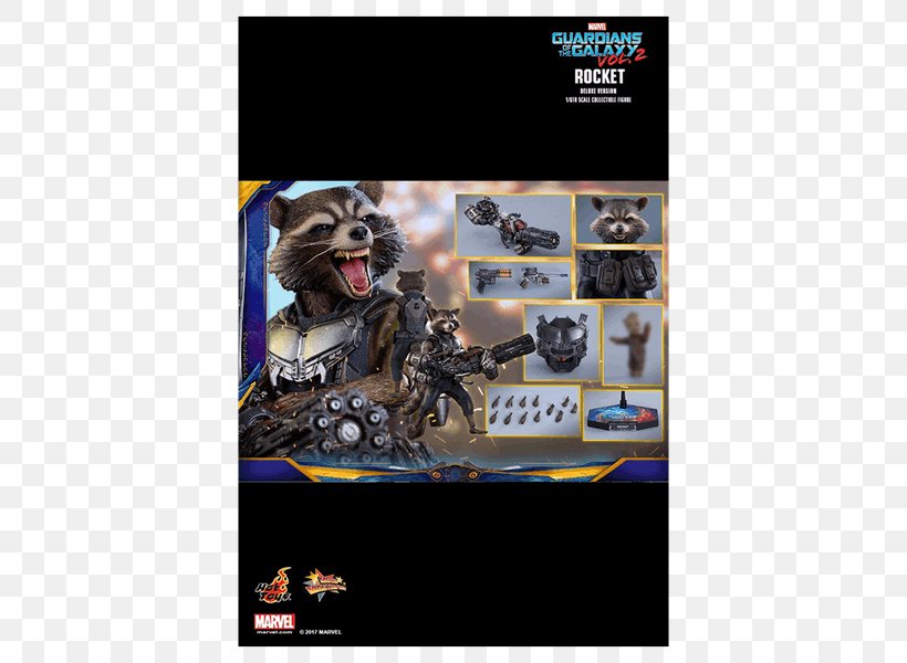 Rocket Raccoon Groot Star-Lord Hot Toys Limited 1:6 Scale Modeling, PNG, 600x600px, 16 Scale Modeling, Rocket Raccoon, Action Figure, Action Toy Figures, Figurine Download Free