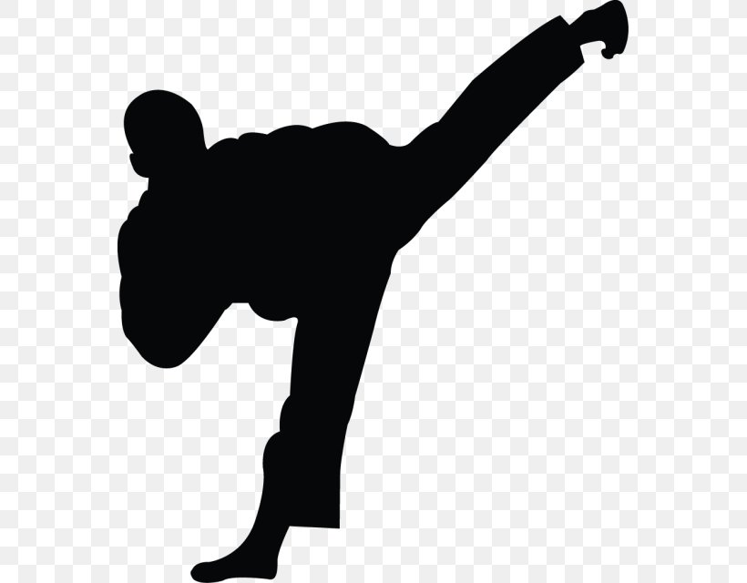 Taekwondo Karate Martial Arts Kick Clip Art, PNG, 561x640px, Taekwondo, Arm, Black And White, Black Belt, Finger Download Free