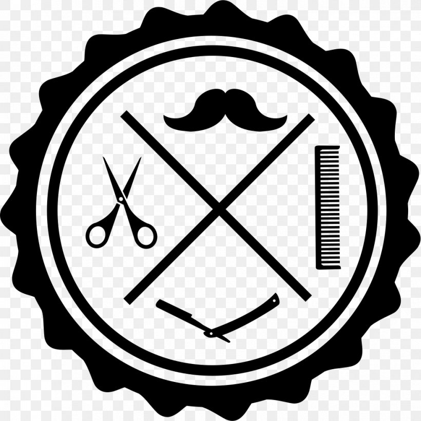Barber Beauty Parlour Hairstyle Comb Cosmetologist, PNG, 981x982px, Barber, Area, Beard, Beauty Parlour, Black And White Download Free