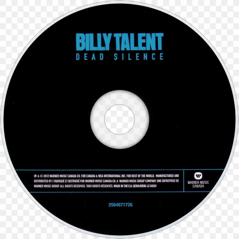 Compact Disc Dead Silence T-shirt Billy Talent, PNG, 1000x1000px, Compact Disc, Billy Talent, Brand, Data Storage Device, Dead Silence Download Free