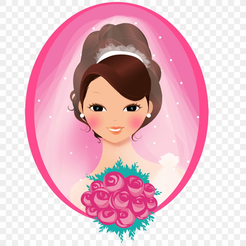 My Little Bride Wedding Face, PNG, 1750x1750px, Watercolor, Cartoon, Flower, Frame, Heart Download Free