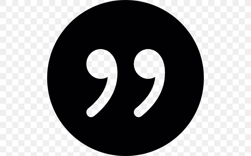 Quotation Mark Quote Button Symbol, PNG, 512x512px, Quotation, Black And White, Logo, Quotation Mark, Quote Button Download Free