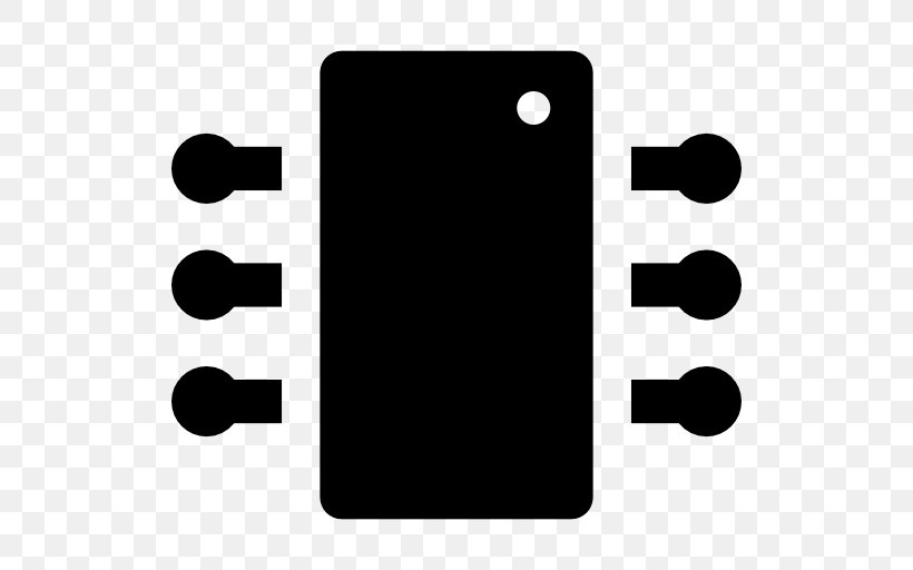 Integrated Circuits & Chips Electronic Circuit Electronics, PNG, 512x512px, Integrated Circuits Chips, Black, Black And White, Brand, Electrical Network Download Free