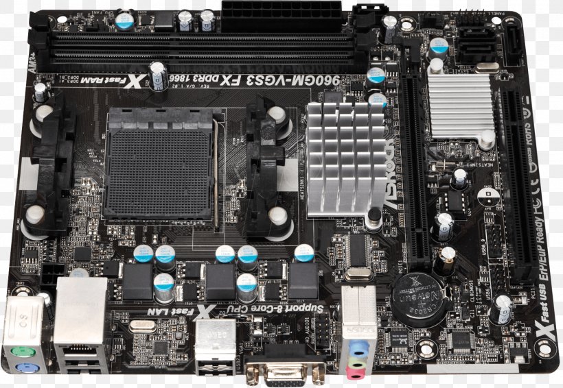 Motherboard ASRock 960GM-VGS3 FX Computer Hardware Socket AM3+ Central Processing Unit, PNG, 1560x1077px, Motherboard, Advanced Micro Devices, Asrock, Atx, Central Processing Unit Download Free