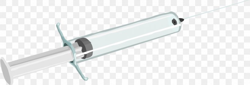 Syringe Hypodermic Needle Medicine Clip Art, PNG, 2400x822px, Syringe, Body Jewelry, Circuit Component, Drug, Hardware Accessory Download Free