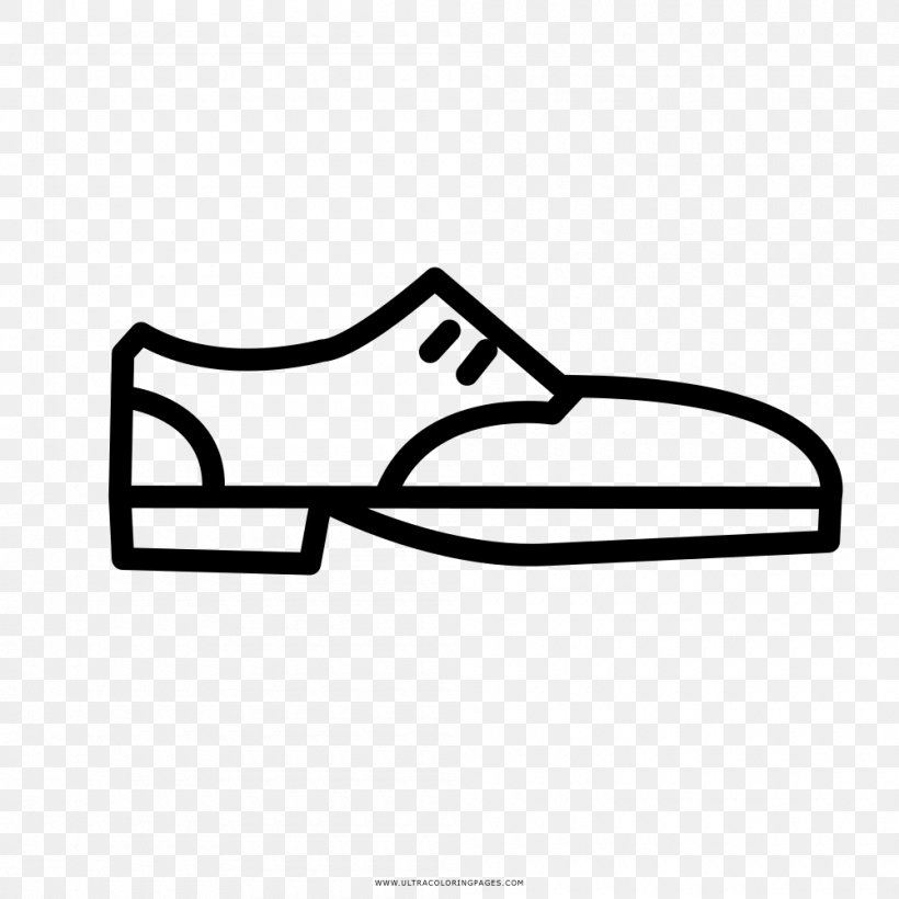 Shoe Drawing Footwear Black And White, PNG, 1000x1000px, Shoe, Area, Automotive Design, Black, Black And White Download Free