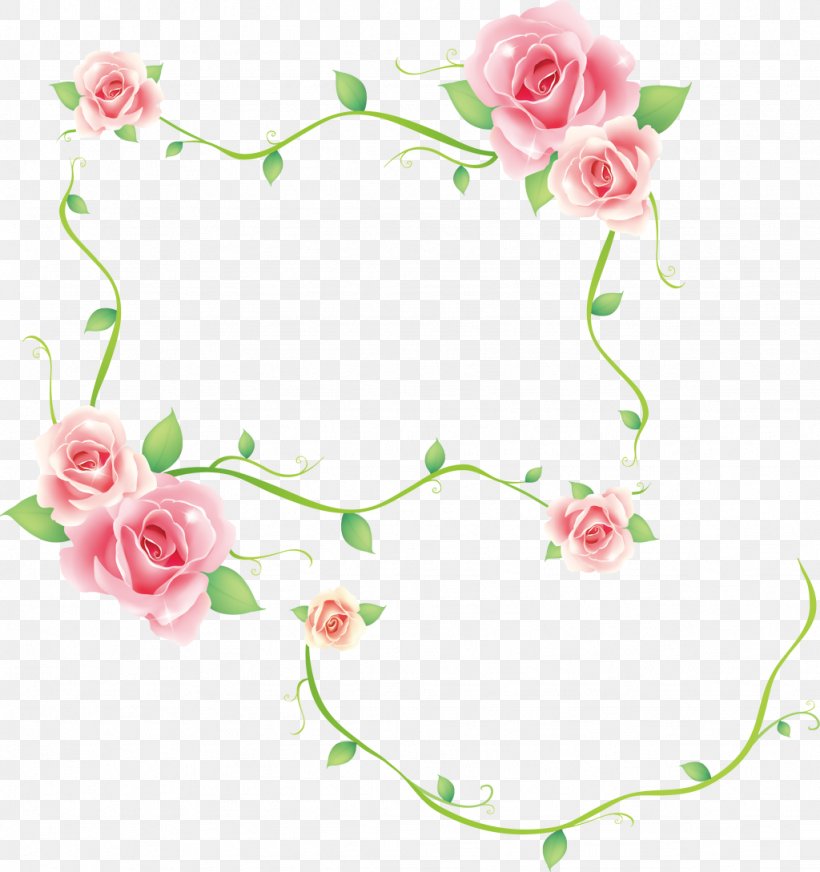 Borders And Frames Decorative Corners Rose Clip Art, PNG, 1024x1089px, Borders And Frames, Artificial Flower, Blossom, Body Jewelry, Branch Download Free