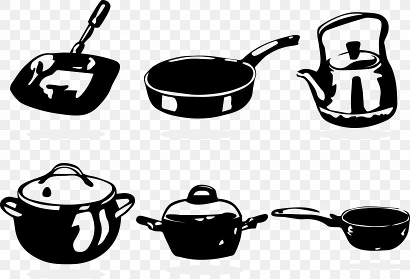 Red Cooking Frying Pan Cookware And Bakeware, PNG, 4048x2756px, Black And White, Brand, Coffee Cup, Cooking, Cookware Download Free