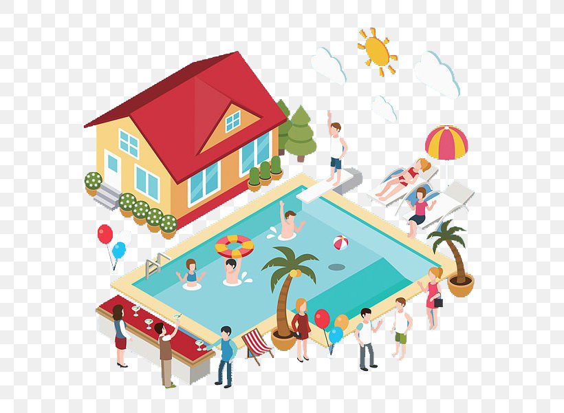 Swimming Pool, PNG, 600x600px, Swimming Pool, Area, Cartoon, Drawing, Home Download Free