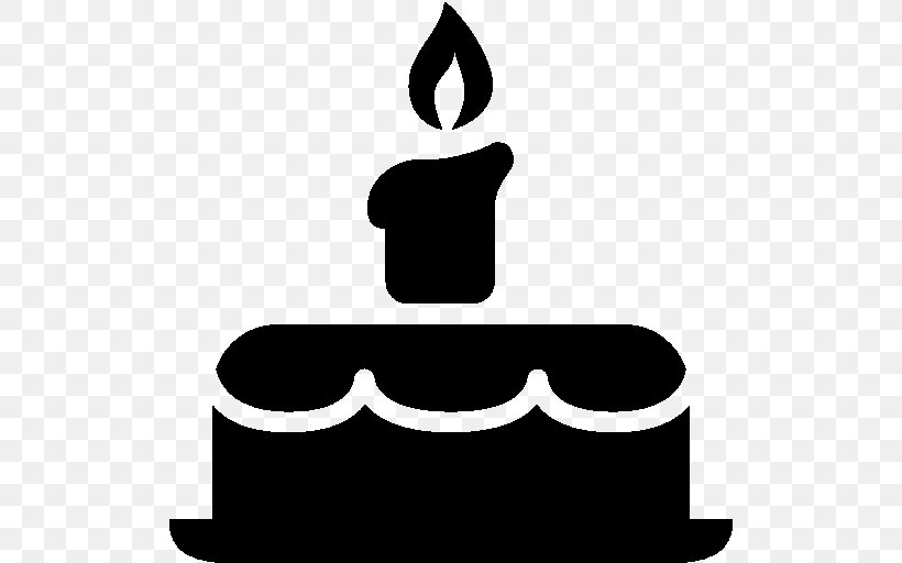 Birthday Cake Rum Cake Christmas Cake, PNG, 512x512px, Birthday Cake, Artwork, Birthday, Black, Black And White Download Free