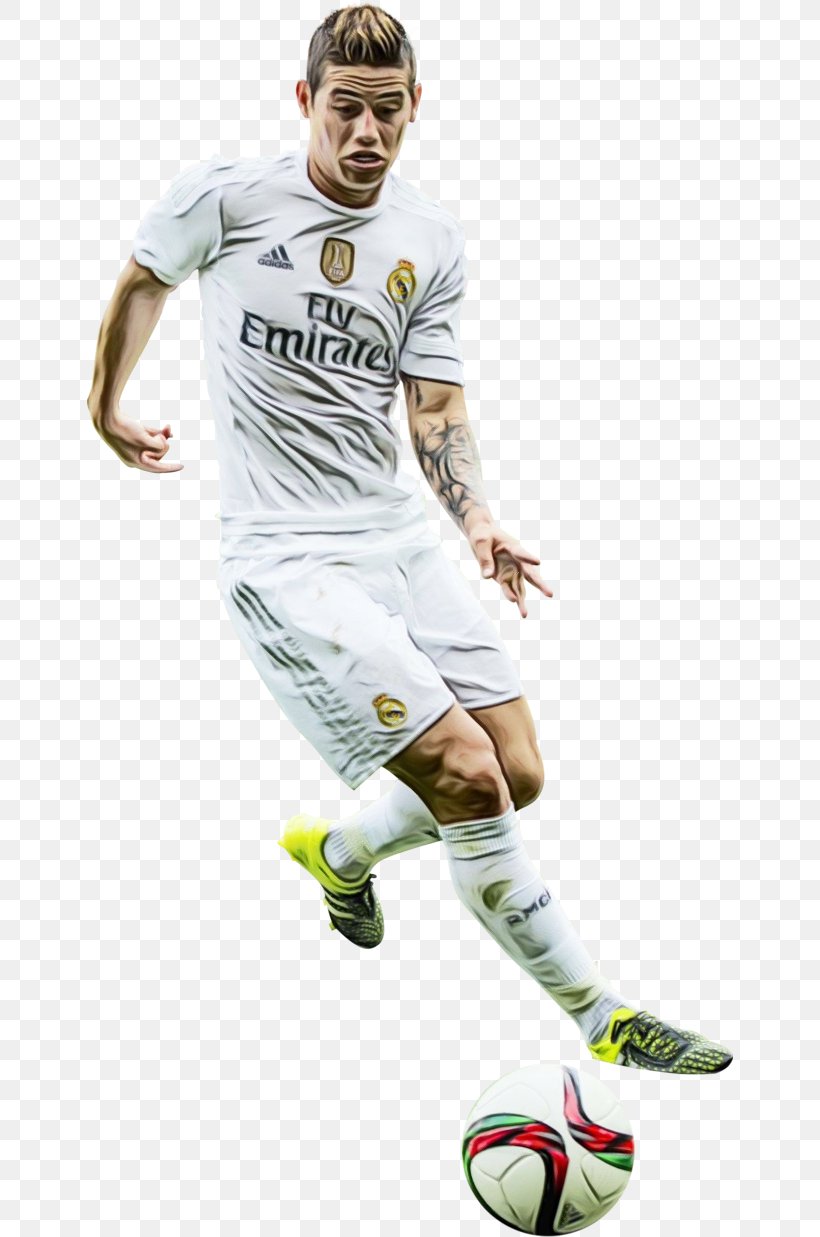 Real Madrid, PNG, 646x1237px, Watercolor, Athlete, Ball, Ball Game, Cristiano Ronaldo Download Free