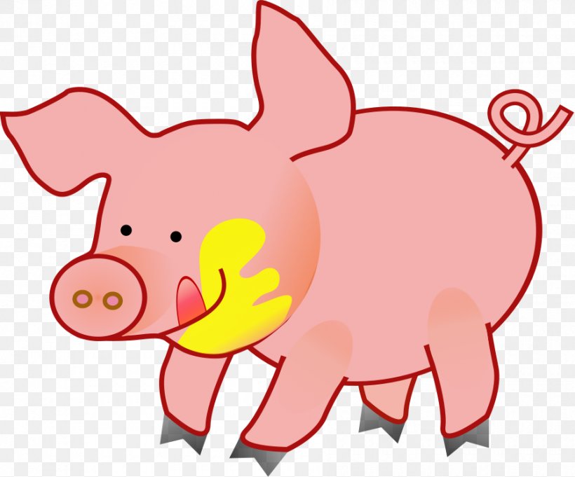 Domestic Pig Piggy Bank Clip Art, PNG, 900x748px, Domestic Pig, Animation, Artwork, Cartoon, Drawing Download Free